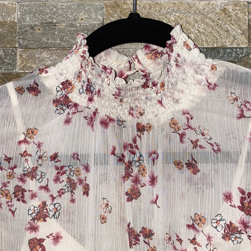 Socialite Turtleneck Pink Floral Body Suit